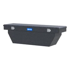Matte Black Aluminum 69" Deep Angled Crossover Truck Tool Box image 3