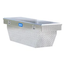Bright Aluminum 69" Deep Angled Crossover Truck Tool Box image 4