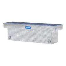 Bright Aluminum 69in. Deep Push Button Crossover Truck Tool Box image 3