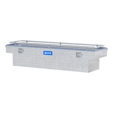 Bright Aluminum 69" Crossover Truck Tool Box with Rail image 3