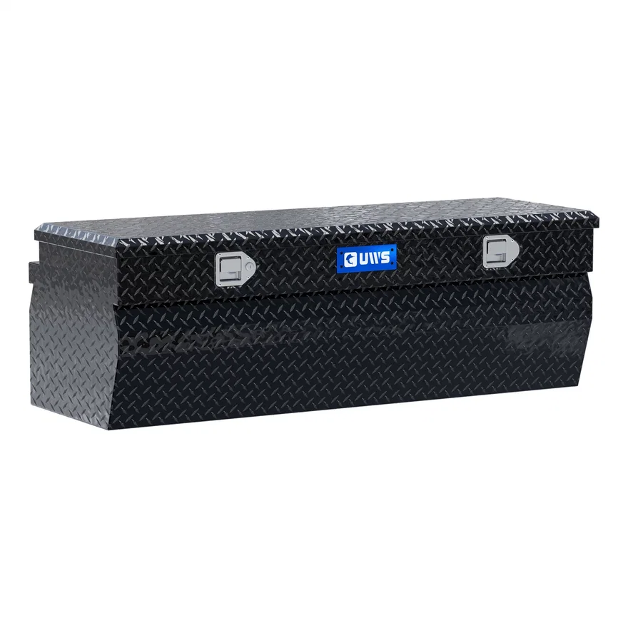 Gloss Black Aluminum 55" Wedge Utility Chest Box (LTL Shipping Only)