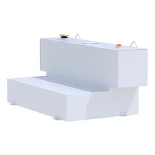 White Hammerhead-Style 100-Gallon L-Shape Steel Transfer Tank image 4