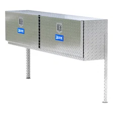 Bright Aluminum 72" Double-Door Topside Truck Tool Box (LTL Shipping Only) image 1
