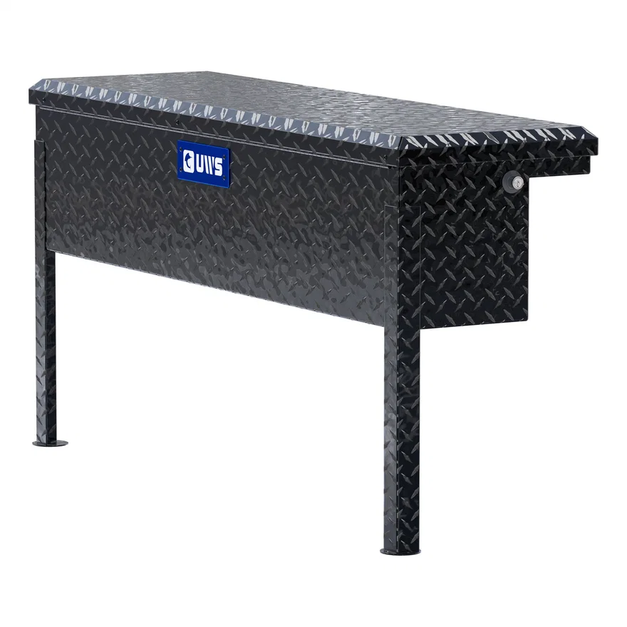 Gloss Black Aluminum 48" Truck Side Tool Box, Low Profile (LTL Shipping Only)