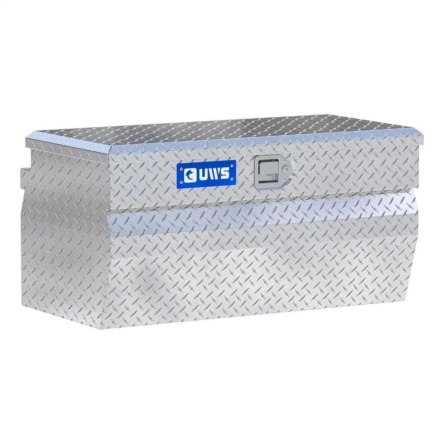 Bright Aluminum 36" Wedge Utility Chest Box (Heavy Packaging)