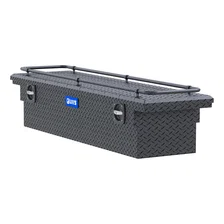 Matte Black Aluminum 72" Secure Lock Crossover Truck Tool Box, Low Profile, Rail image 4