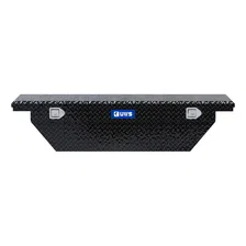 Gloss Black Aluminum 63" Angled Truck Tool Box, Low Profile (LTL Shipping Only) image 2