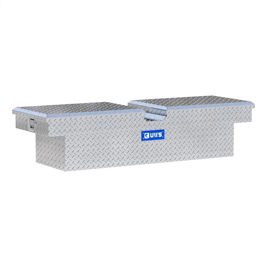 Bright Aluminum 60" Gull Wing Crossover Truck Tool Box (Heavy Packaging)