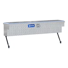 Bright Aluminum 60" Truck Side Tool Box with Space-Saving Legs image 4
