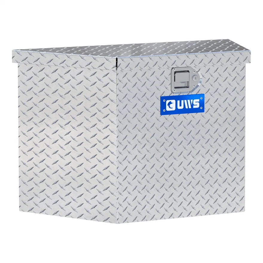 Bright Aluminum 34" Trailer Tongue Box (Heavy Packaging)