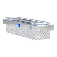 Bright Aluminum 72" Crossover Truck Tool Box with Rail image 4
