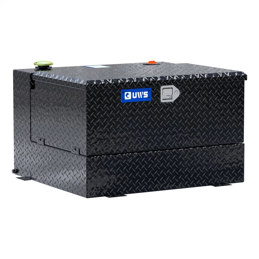 Gloss Black 50-Gallon Combo Aluminum Transfer Tank