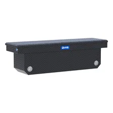 Matte Black 72in. Deep Angled Push Button Crossover Truck Tool Box image 1