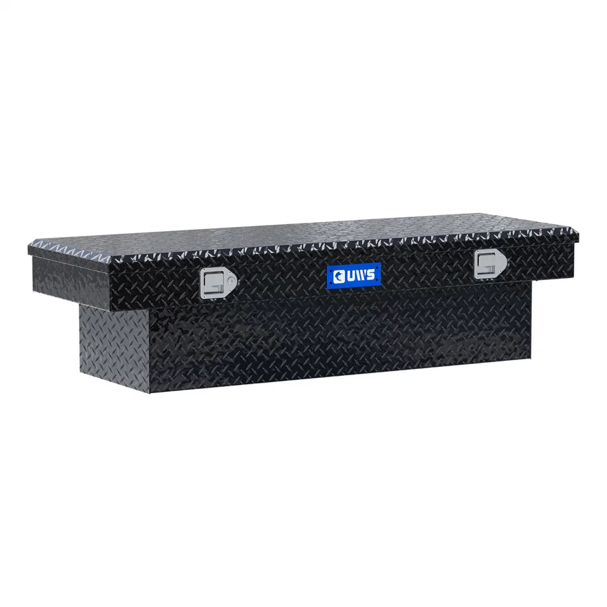 Gloss Black Aluminum 58" Truck Tool Box with Low Profile (Heavy Packaging)