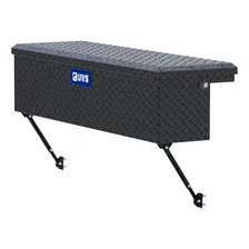 Matte Black Aluminum 48" Truck Side Tool Box with Low Profile, Space-Saving Legs image 1