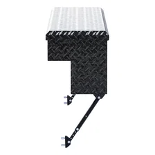 Gloss Black Aluminum 60" Truck Side Tool Box with Space-Saving Legs image 5