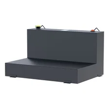Matte Black 85-Gallon L-Shape Steel Transfer Tank image 3