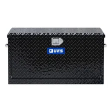 Gloss Black Aluminum 38" Utility Chest Box with Drawers image 2