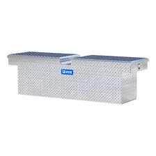 Bright Aluminum 69" Deep Gull Wing Crossover Truck Tool Box image 3