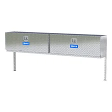Bright Aluminum 90" Double-Door Topside Truck Tool Box image 3