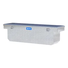 Bright Aluminum 72" Deep Angled Crossover Truck Tool Box image 3
