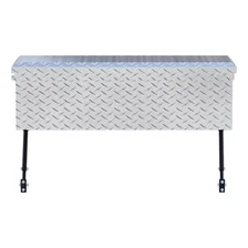 Bright Aluminum 36" Truck Side Tool Box with Low Profile, Space-Saving Legs image 5