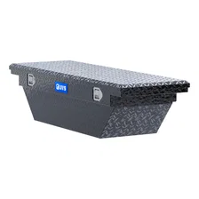 Gloss Black Aluminum 60" Angled Truck Tool Box, Low Profile (LTL Shipping Only) image 4