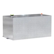 100-Gallon Rectangle Bright Aluminum Transfer Tank image 1