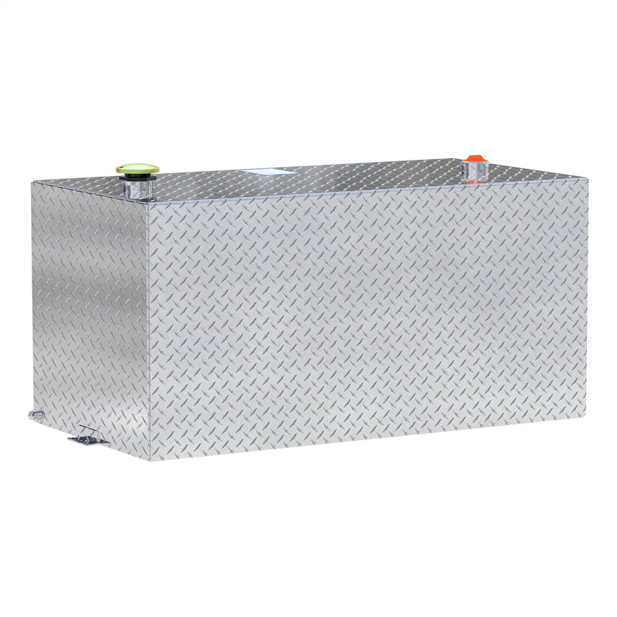 100-Gallon Rectangle Bright Aluminum Transfer Tank