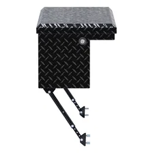 Gloss Black Aluminum 36" Truck Side Tool Box with Low Profile, Space-Saving Legs image 2