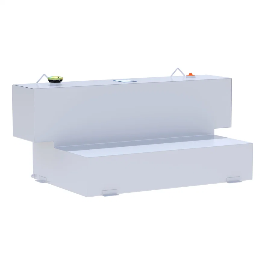 White Hammerhead-Style 100-Gallon L-Shape Steel Transfer Tank