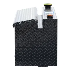 Gloss Black 45-Gallon Combo Aluminum Transfer Tank image 5