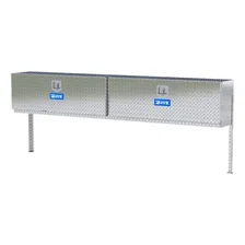Bright Aluminum 96" Double-Door Topside Truck Tool Box image 3