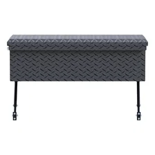 Matte Black Aluminum 36" Truck Side Tool Box with Low Profile, Space-Saving Legs image 5