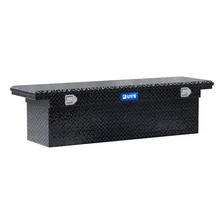 Gloss Black Aluminum 69" Deep Truck Tool Box, Low Profile (Heavy Packaging) image 1