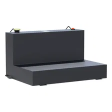 Matte Black 85-Gallon L-Shape Steel Transfer Tank image 1
