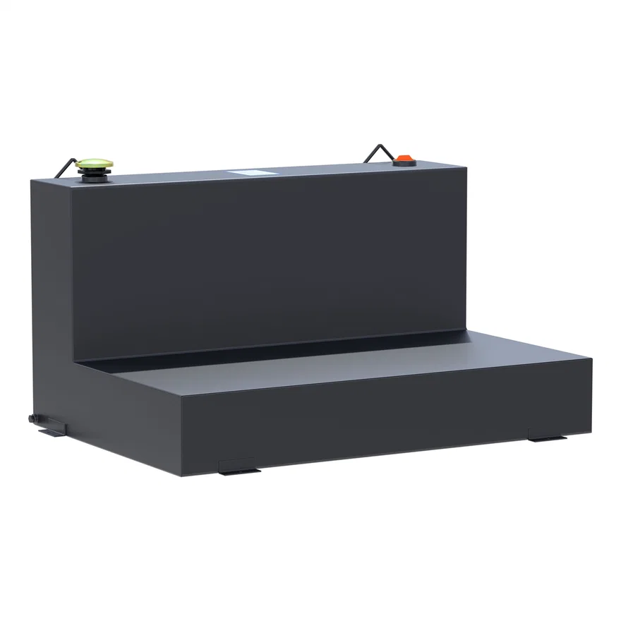 Matte Black 85-Gallon L-Shape Steel Transfer Tank