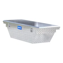 Bright Aluminum 63" Angled Crossover Tool Box with Low Profile (Heavy Packaging) image 4