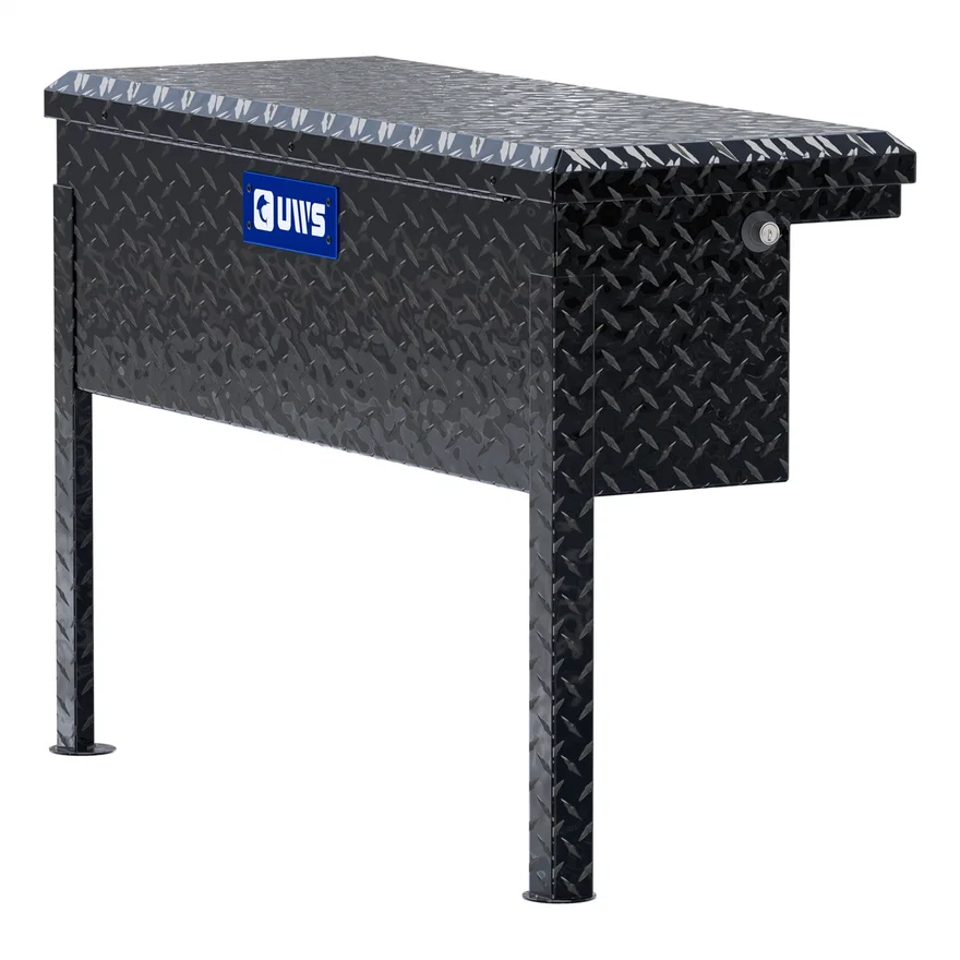 Gloss Black Aluminum 36" Truck Side Tool Box, Low Profile (LTL Shipping Only)
