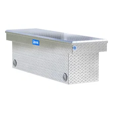 Bright Aluminum 69in. Deep Push Button Crossover Truck Tool Box image 4