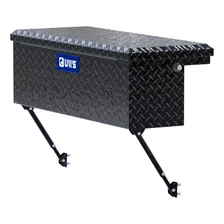 Gloss Black Aluminum 36" Truck Side Tool Box with Low Profile, Space-Saving Legs image 1