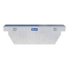 Bright Aluminum 69" Deep Angled Crossover Truck Tool Box image 2