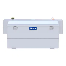 White Hammerhead-Style 100-Gallon Steel-Aluminum Combo Transfer Tank image 2