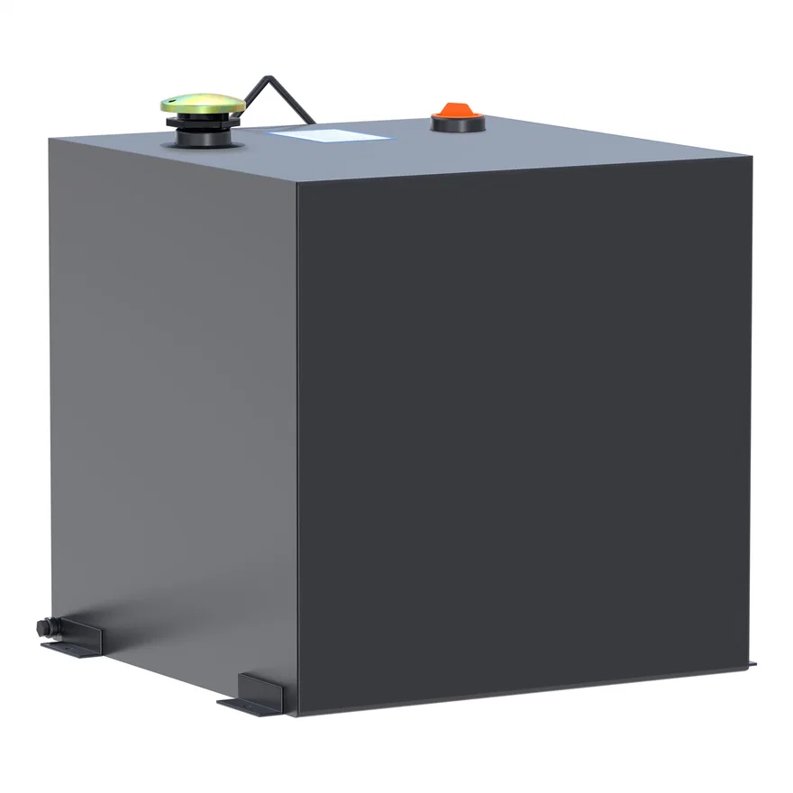 Matte Black 53-Gallon Rectangle Steel Transfer Tank