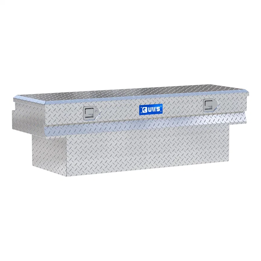 Bright Aluminum 60" Notched Utility Chest Box (Heavy Packaging)