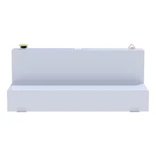 White 100-Gallon L-Shape Steel Transfer Tank image 2