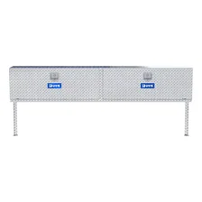 Bright Aluminum 90" Double-Door Topside Truck Tool Box image 2