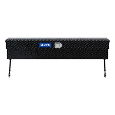 Gloss Black Aluminum 60" Truck Side Tool Box with Space-Saving Legs image 2
