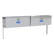 Bright Aluminum 90" Double-Door Topside Truck Tool Box image 4