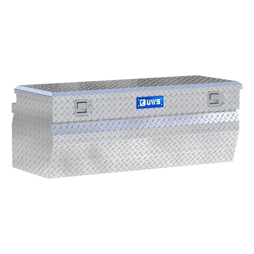 Bright Aluminum 48" Wedge Utility Chest Box (Heavy Packaging)